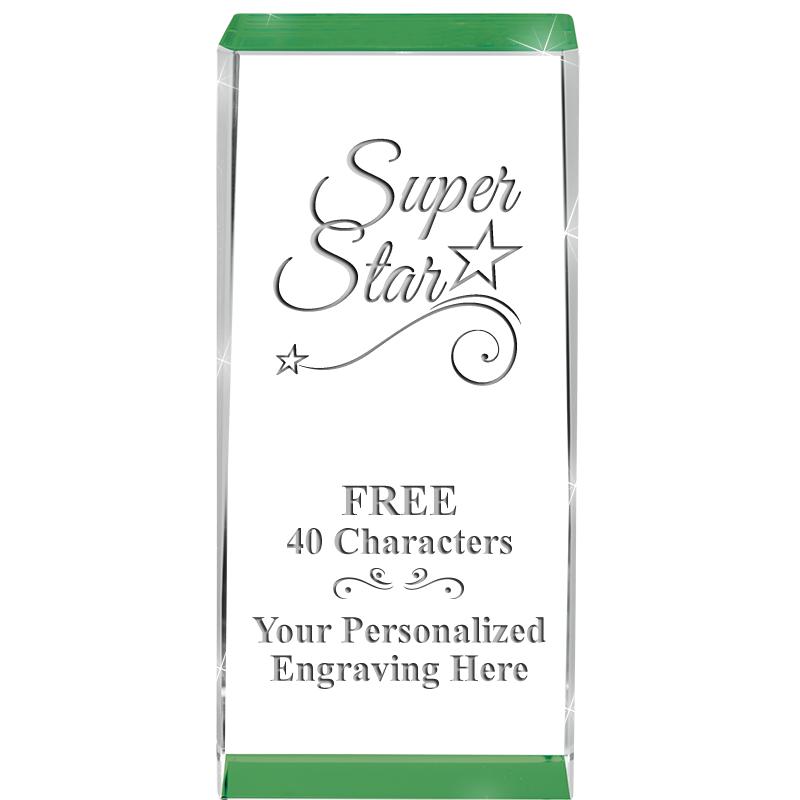 4.5" SPOTLIGHT GREEN CRYSTAL