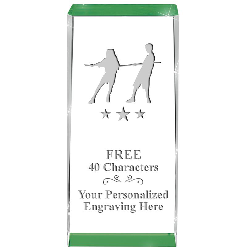 4.5" SPOTLIGHT GREEN CRYSTAL