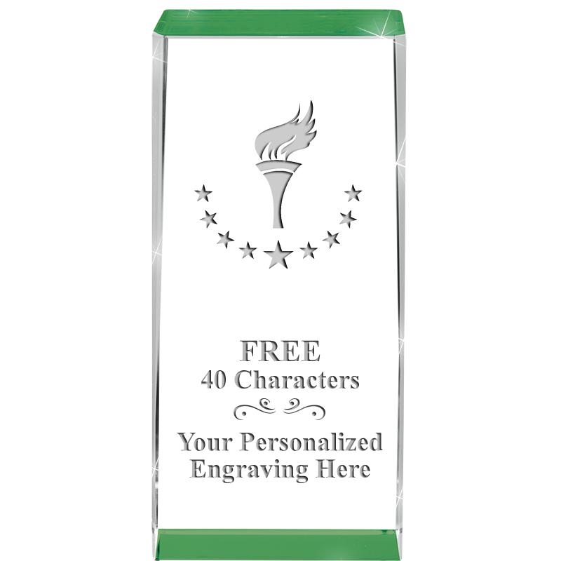 4.5" SPOTLIGHT GREEN CRYSTAL