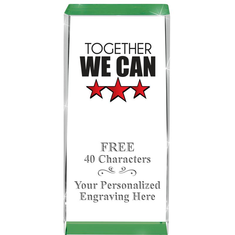 4.5" SPOTLIGHT GREEN CRYSTAL