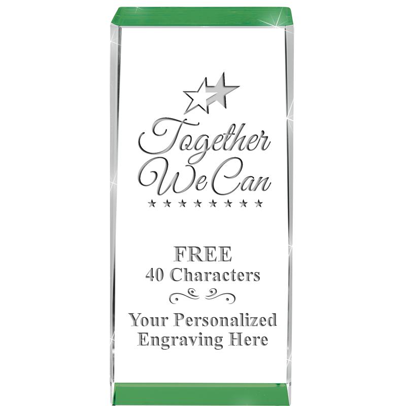 4.5" SPOTLIGHT GREEN CRYSTAL