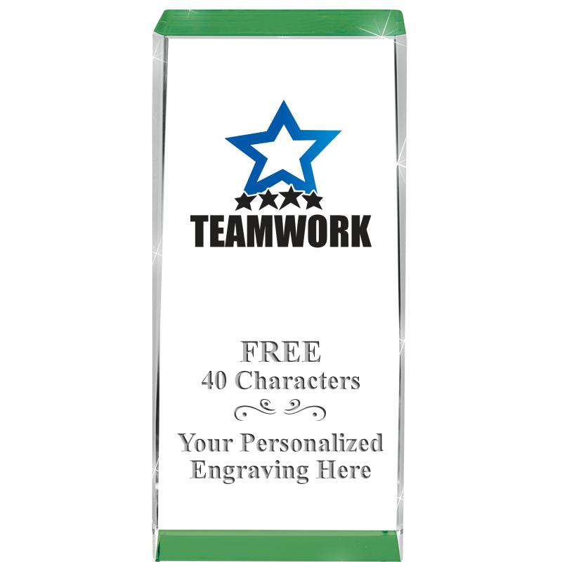 4.5" SPOTLIGHT GREEN CRYSTAL