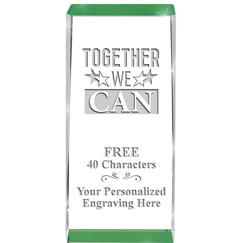 4.5" SPOTLIGHT GREEN CRYSTAL