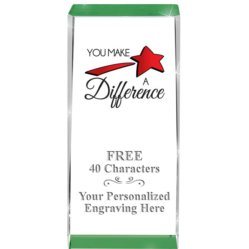 4.5" SPOTLIGHT GREEN CRYSTAL