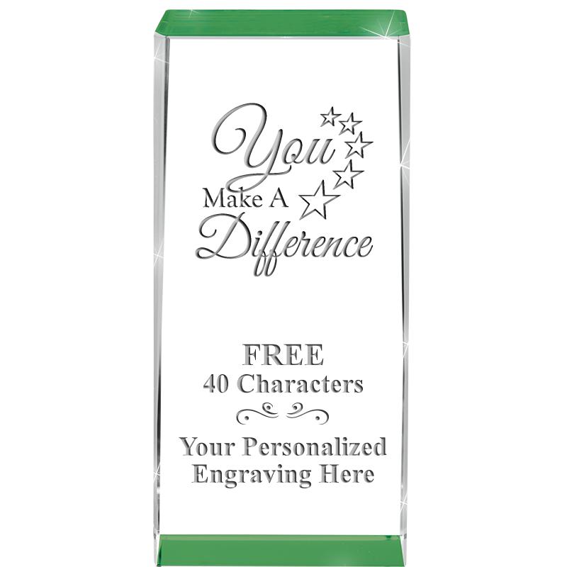 4.5" SPOTLIGHT GREEN CRYSTAL