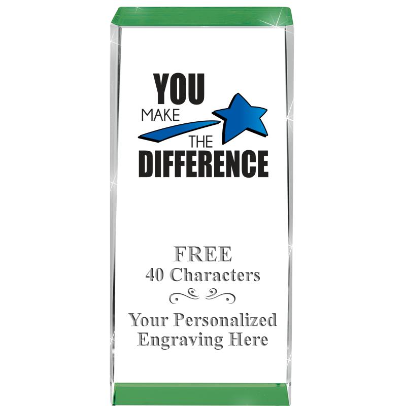 4.5" SPOTLIGHT GREEN CRYSTAL