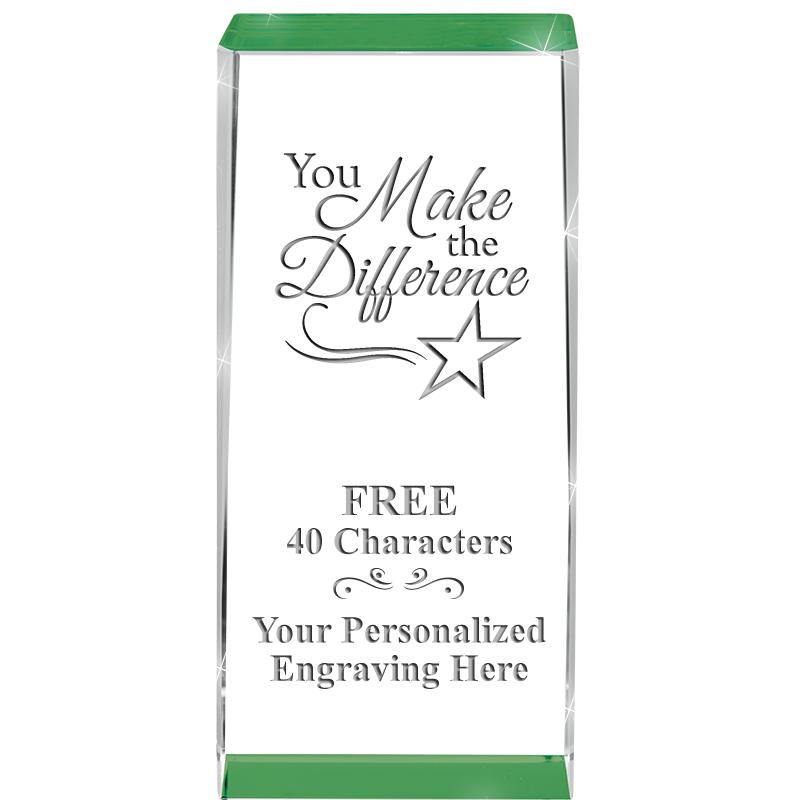 4.5" SPOTLIGHT GREEN CRYSTAL