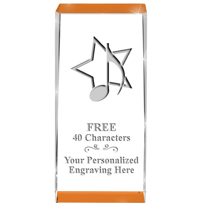 4.5" SPOTLIGHT ORANGE CRYSTAL