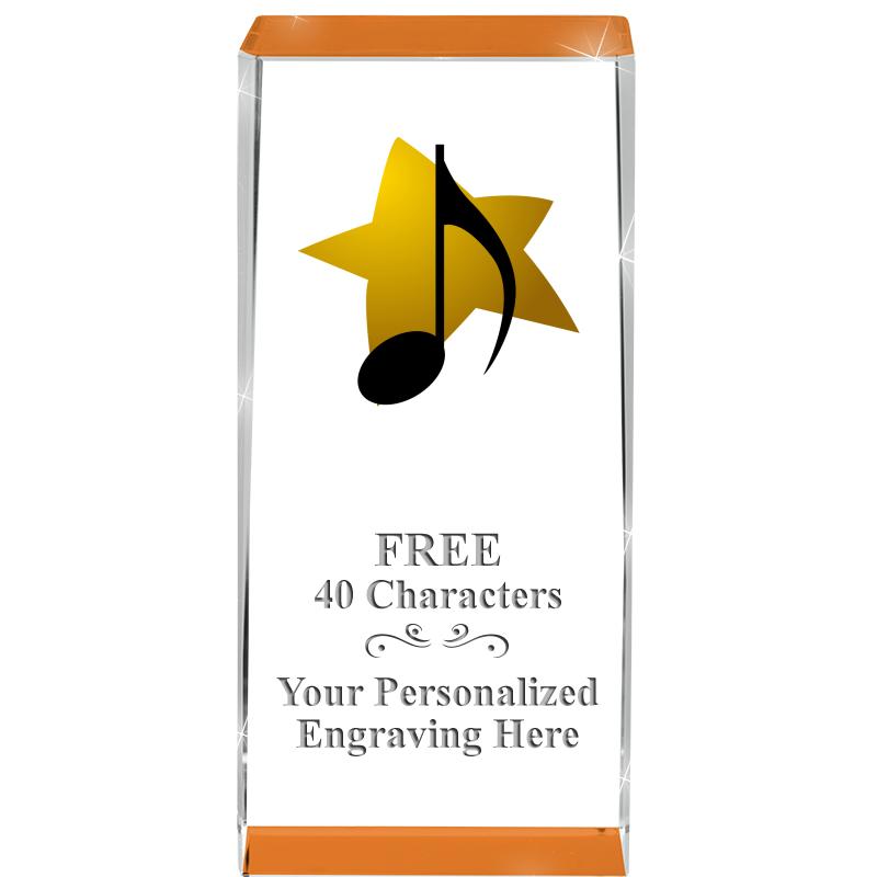 4.5" SPOTLIGHT ORANGE CRYSTAL