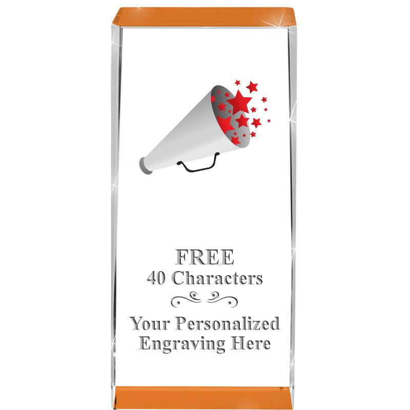 4.5" SPOTLIGHT ORANGE CRYSTAL