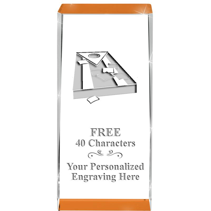 4.5" SPOTLIGHT ORANGE CRYSTAL