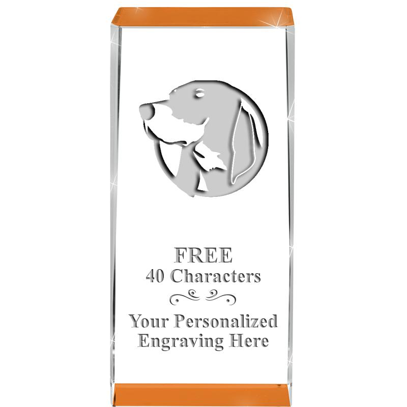 4.5" SPOTLIGHT ORANGE CRYSTAL