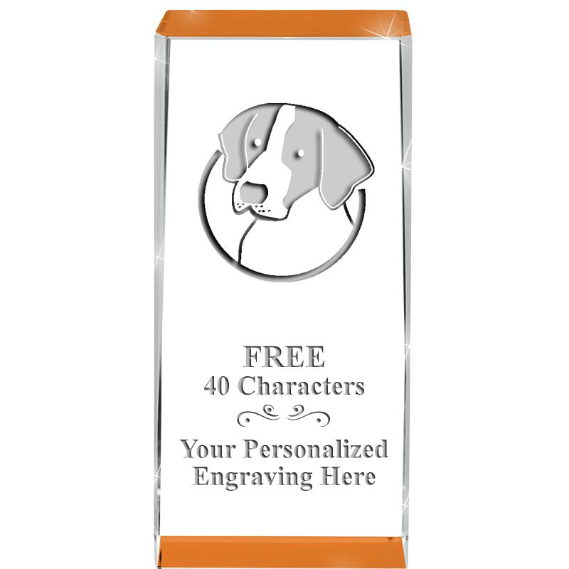 4.5" SPOTLIGHT ORANGE CRYSTAL