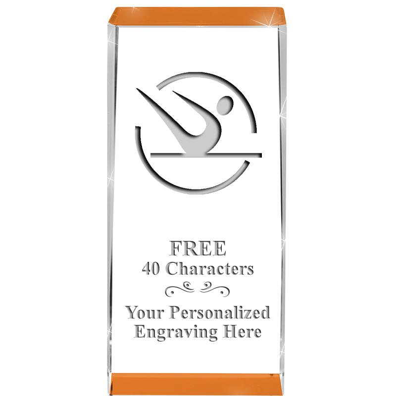 4.5" SPOTLIGHT ORANGE CRYSTAL