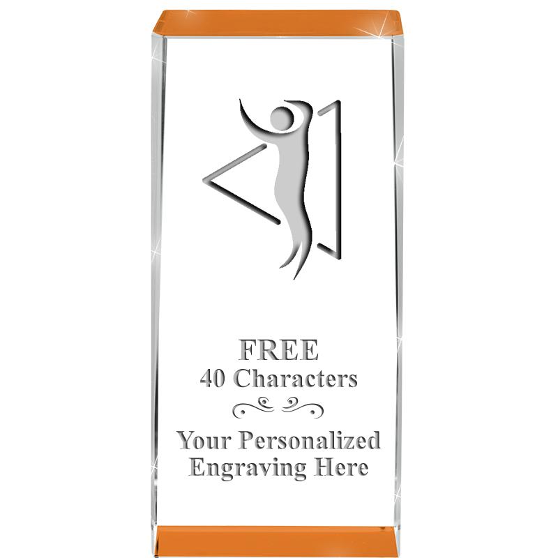 4.5" SPOTLIGHT ORANGE CRYSTAL