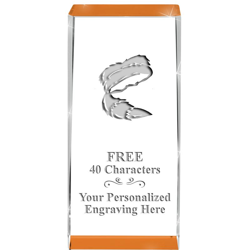 4.5" SPOTLIGHT ORANGE CRYSTAL