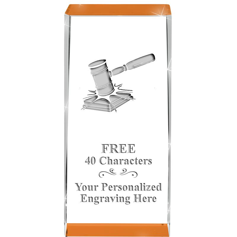 4.5" SPOTLIGHT ORANGE CRYSTAL