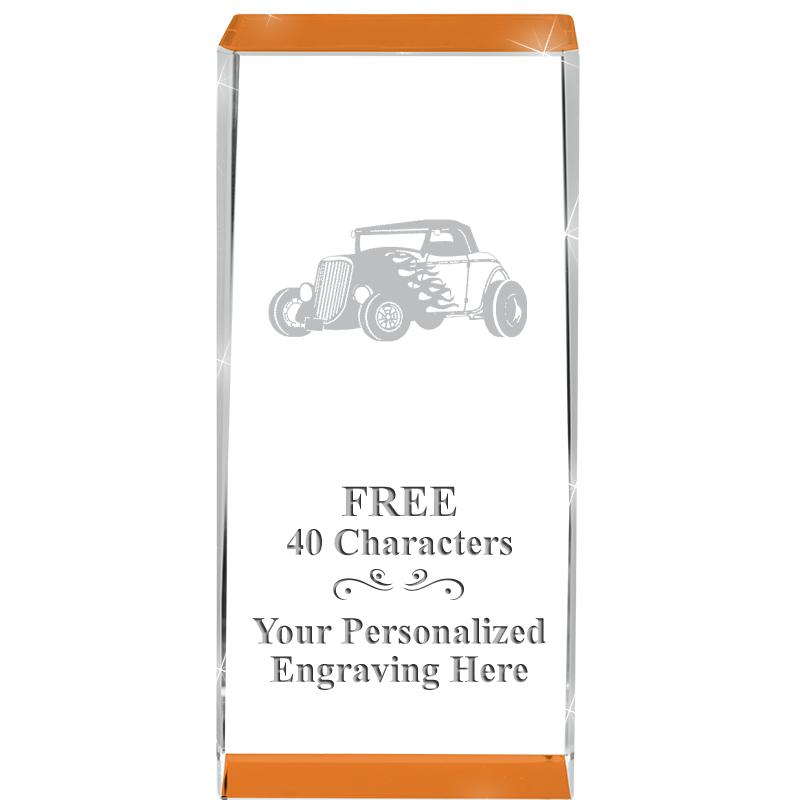 4.5" SPOTLIGHT ORANGE CRYSTAL