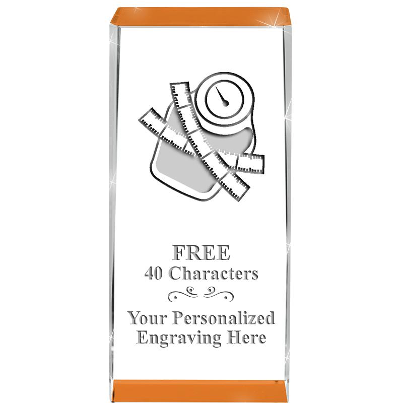 4.5" SPOTLIGHT ORANGE CRYSTAL