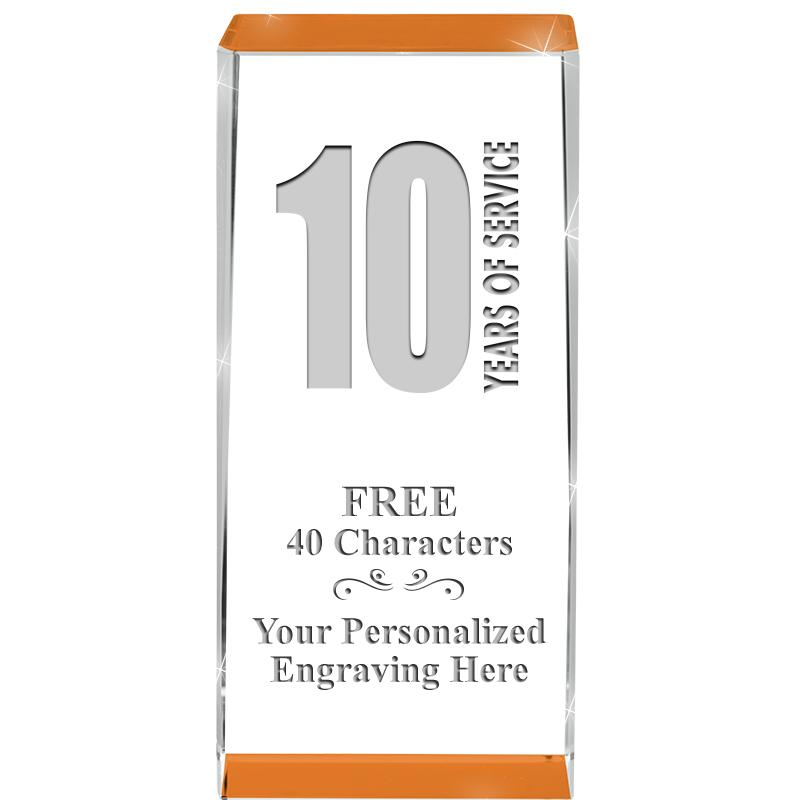 4.5" SPOTLIGHT ORANGE CRYSTAL