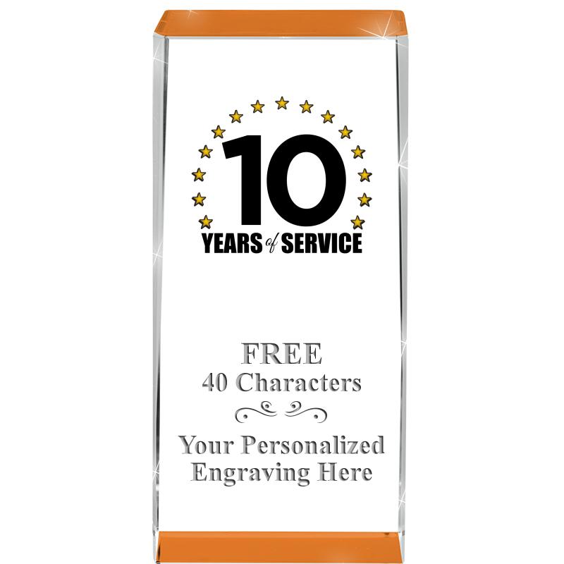 4.5" SPOTLIGHT ORANGE CRYSTAL