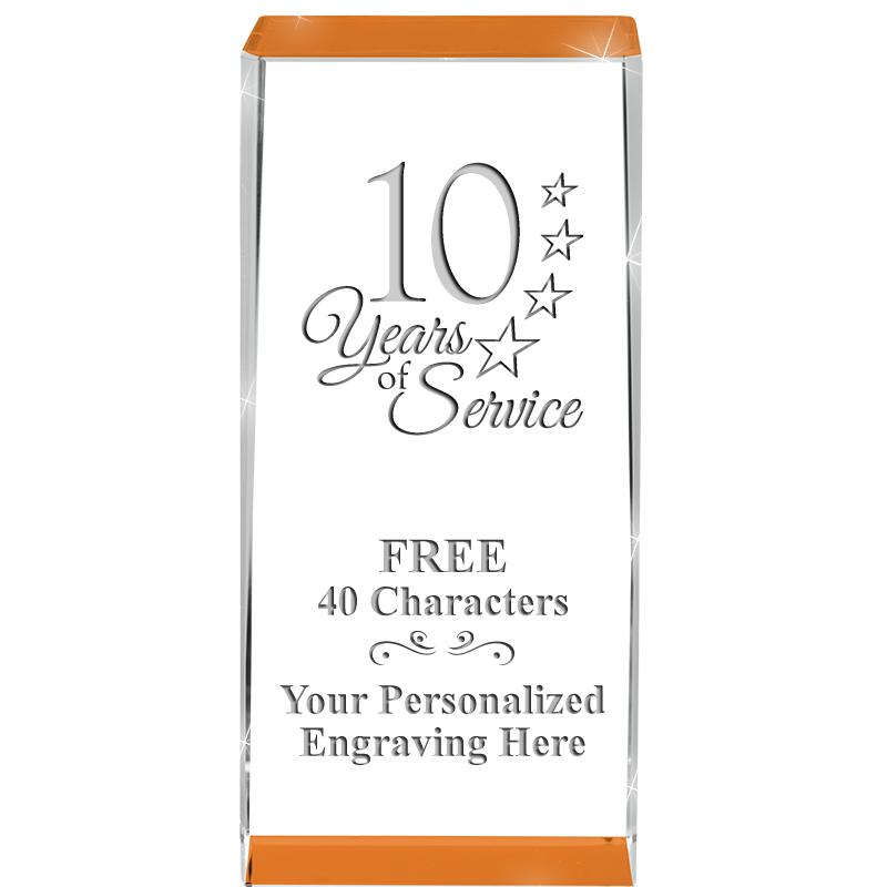 4.5" SPOTLIGHT ORANGE CRYSTAL