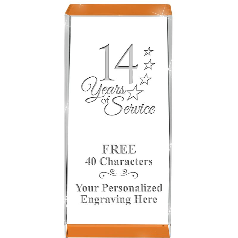 4.5" SPOTLIGHT ORANGE CRYSTAL