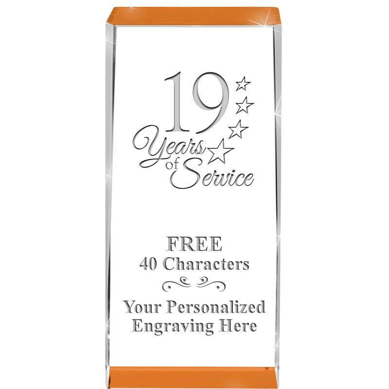 4.5" SPOTLIGHT ORANGE CRYSTAL