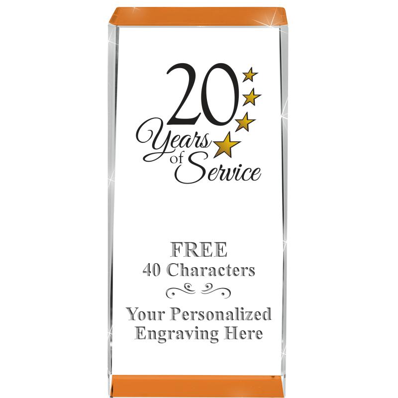 4.5" SPOTLIGHT ORANGE CRYSTAL