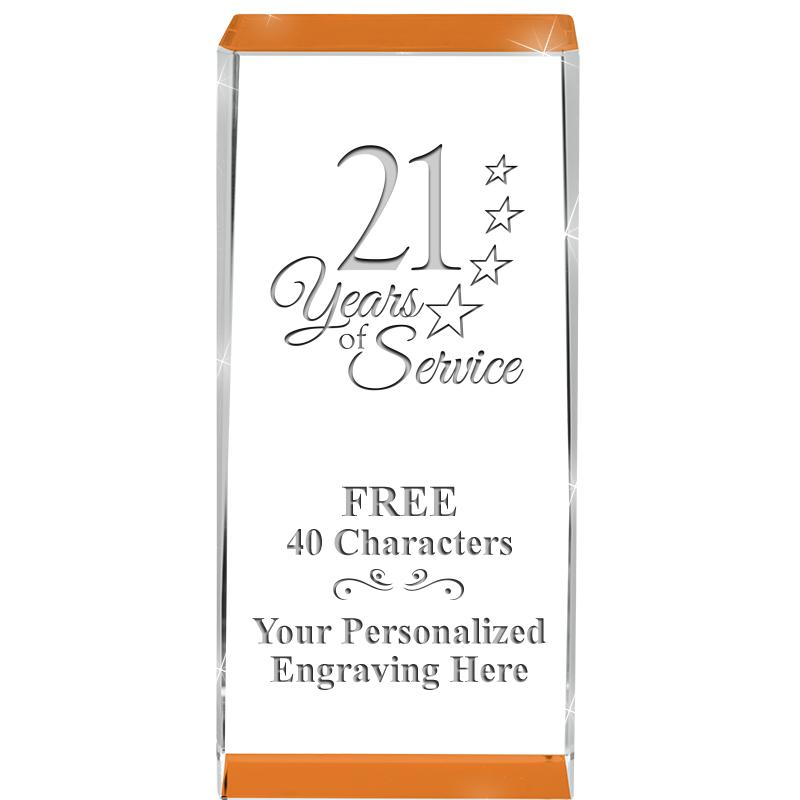 4.5" SPOTLIGHT ORANGE CRYSTAL