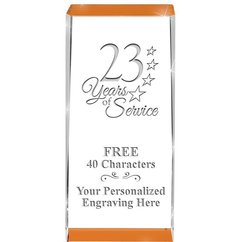 4.5" SPOTLIGHT ORANGE CRYSTAL