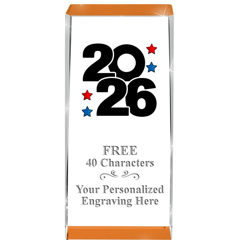 4.5" SPOTLIGHT ORANGE CRYSTAL