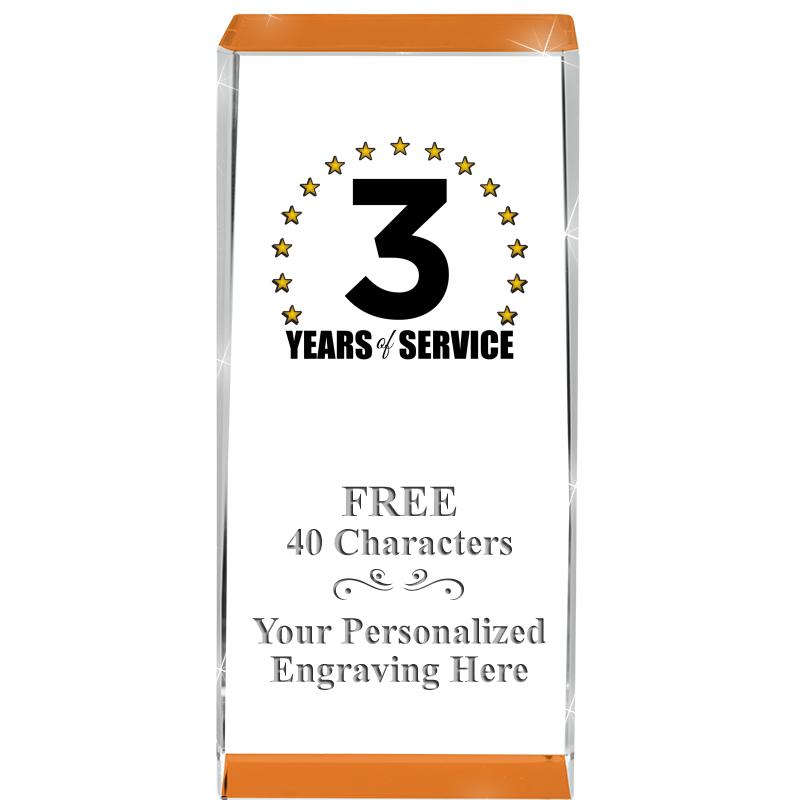 4.5" SPOTLIGHT ORANGE CRYSTAL