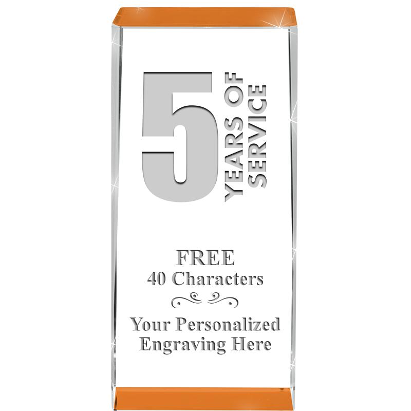 4.5" SPOTLIGHT ORANGE CRYSTAL