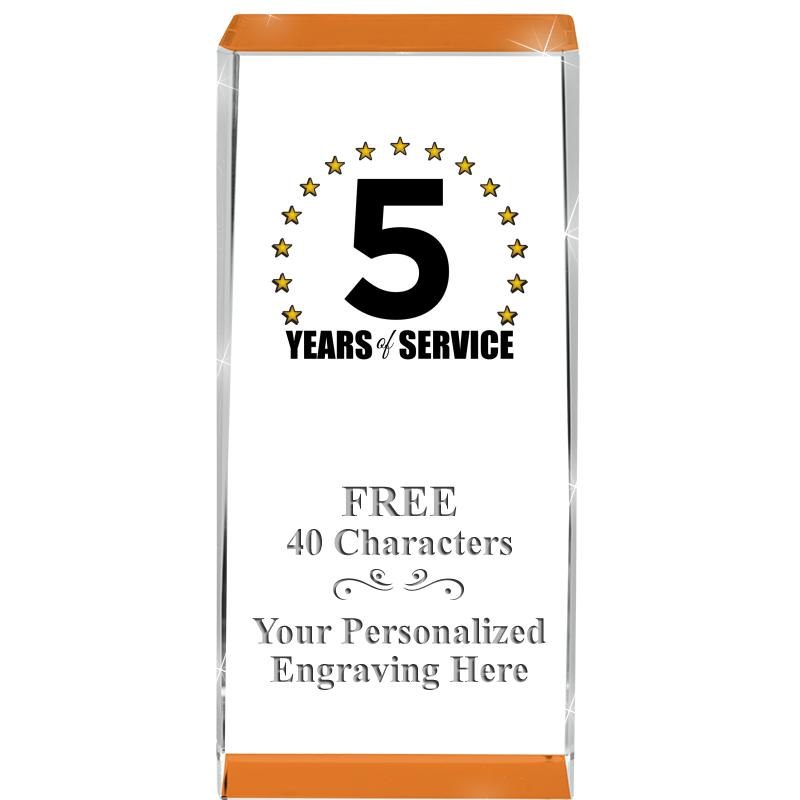 4.5" SPOTLIGHT ORANGE CRYSTAL