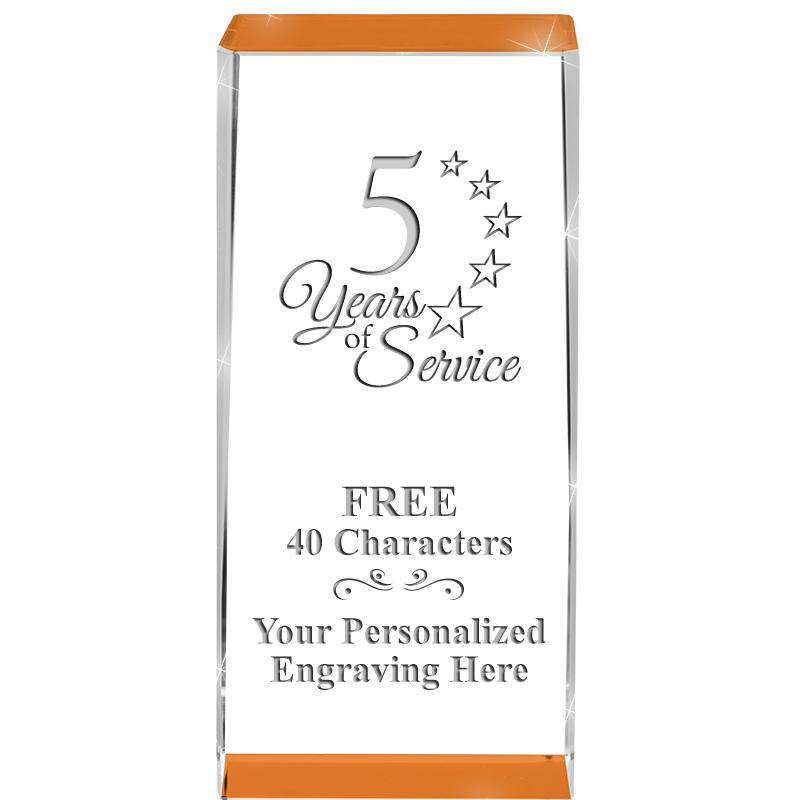 4.5" SPOTLIGHT ORANGE CRYSTAL