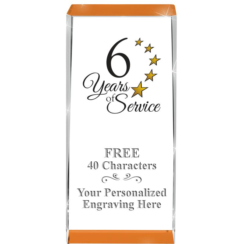 4.5" SPOTLIGHT ORANGE CRYSTAL