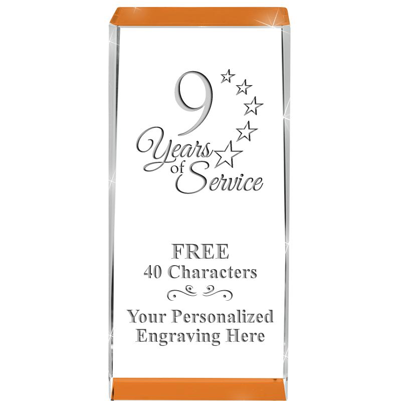 4.5" SPOTLIGHT ORANGE CRYSTAL