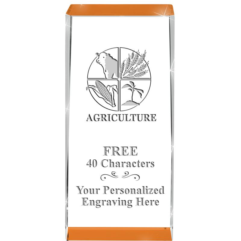 4.5" SPOTLIGHT ORANGE CRYSTAL