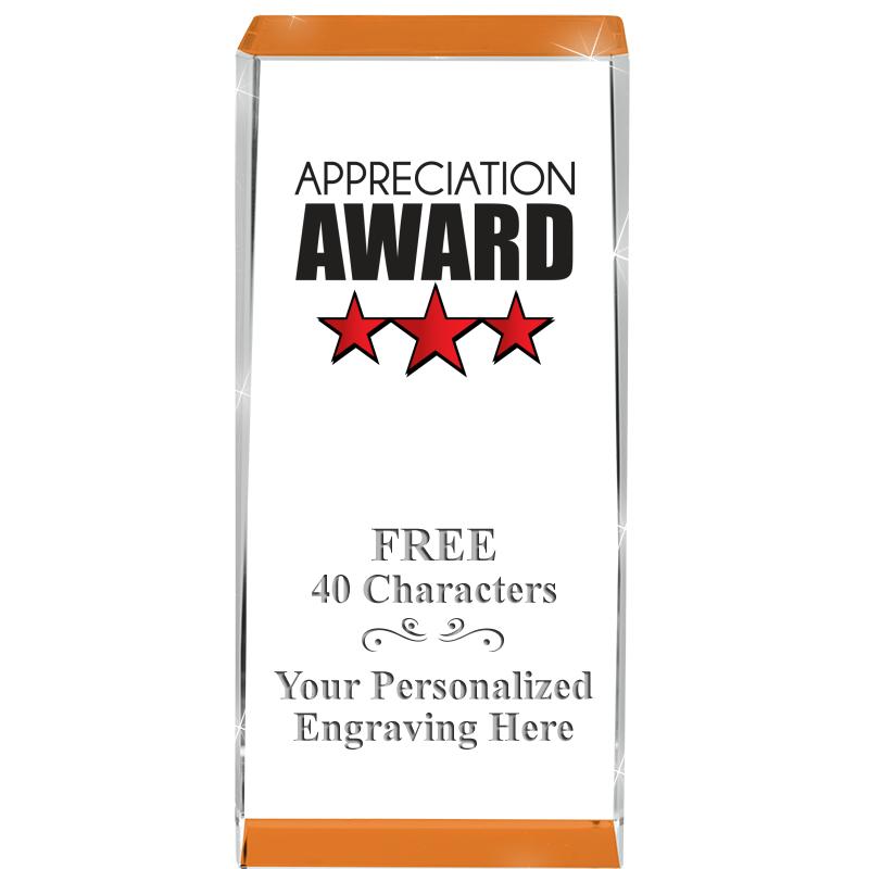 4.5" SPOTLIGHT ORANGE CRYSTAL