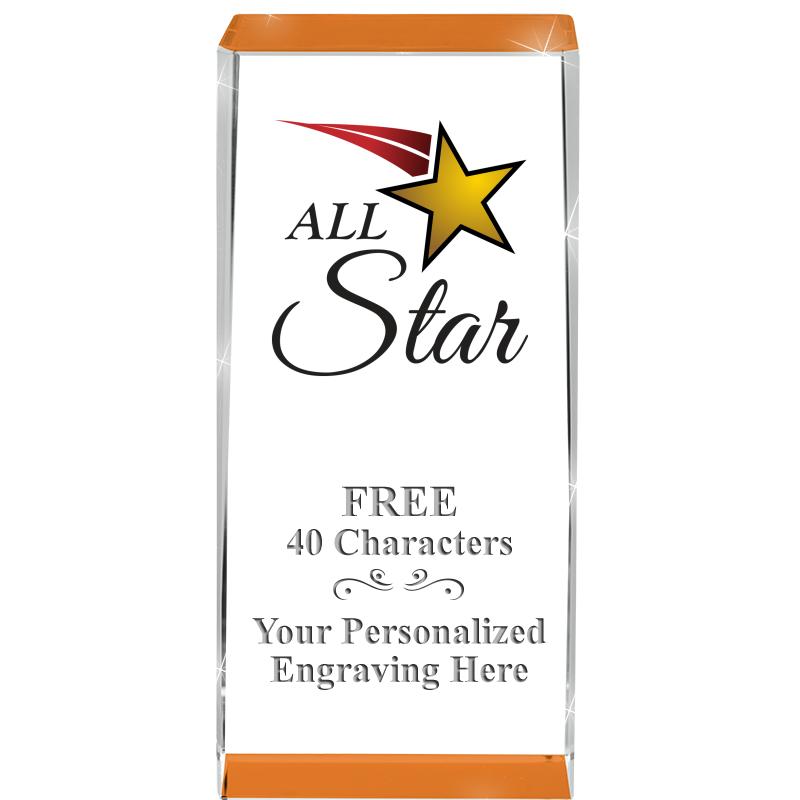 4.5" SPOTLIGHT ORANGE CRYSTAL