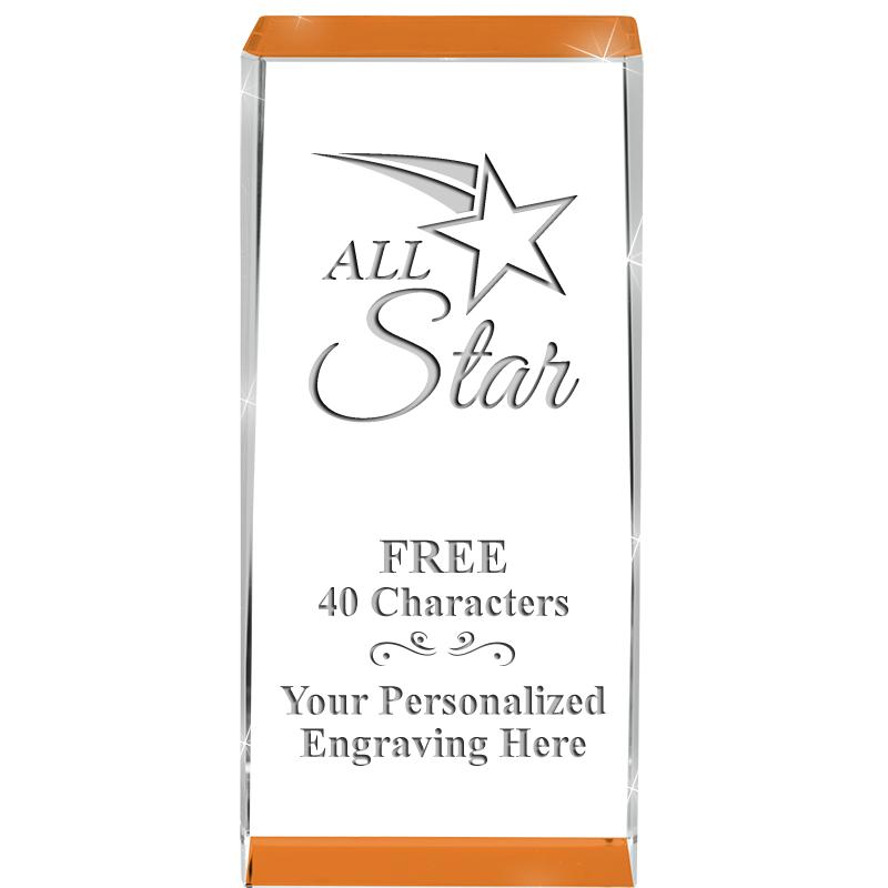 4.5" SPOTLIGHT ORANGE CRYSTAL