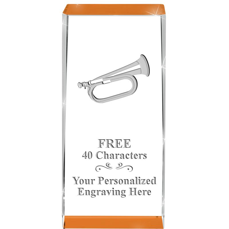 4.5" SPOTLIGHT ORANGE CRYSTAL