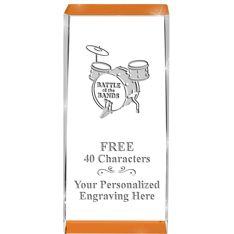 4.5" SPOTLIGHT ORANGE CRYSTAL