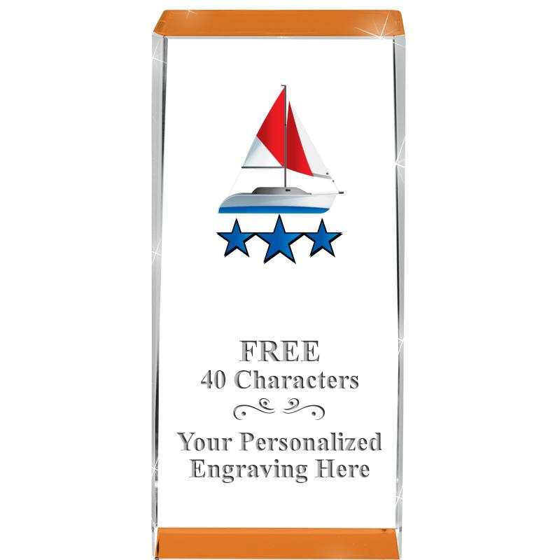 4.5" SPOTLIGHT ORANGE CRYSTAL