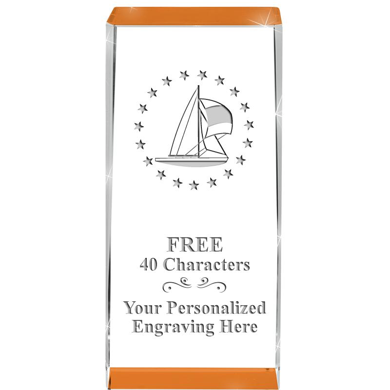 4.5" SPOTLIGHT ORANGE CRYSTAL