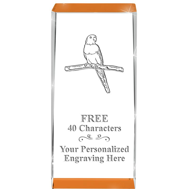 4.5" SPOTLIGHT ORANGE CRYSTAL