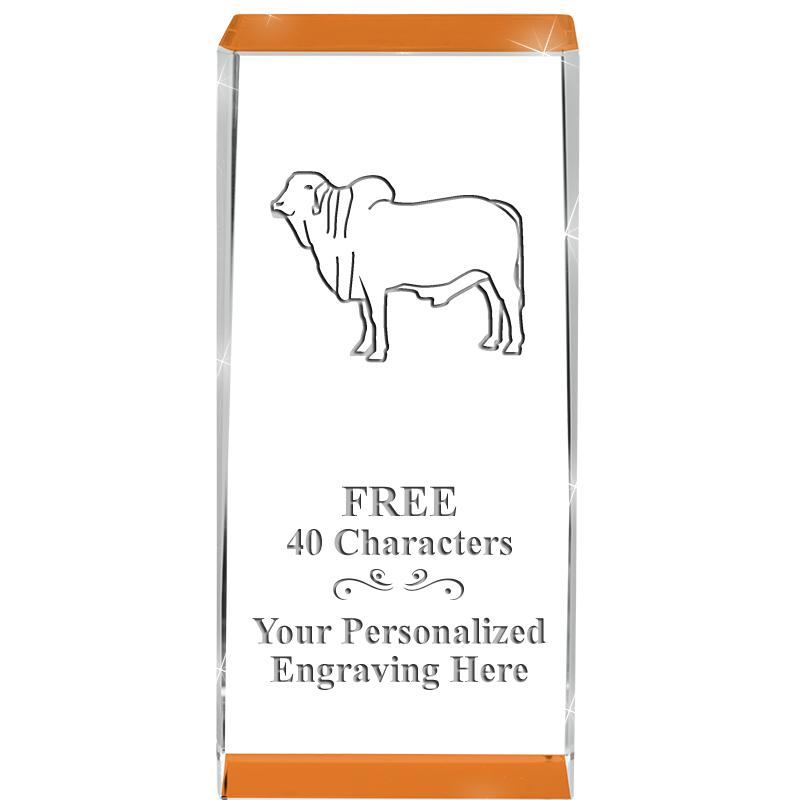 4.5" SPOTLIGHT ORANGE CRYSTAL