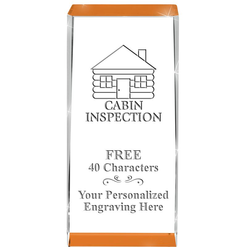 4.5" SPOTLIGHT ORANGE CRYSTAL