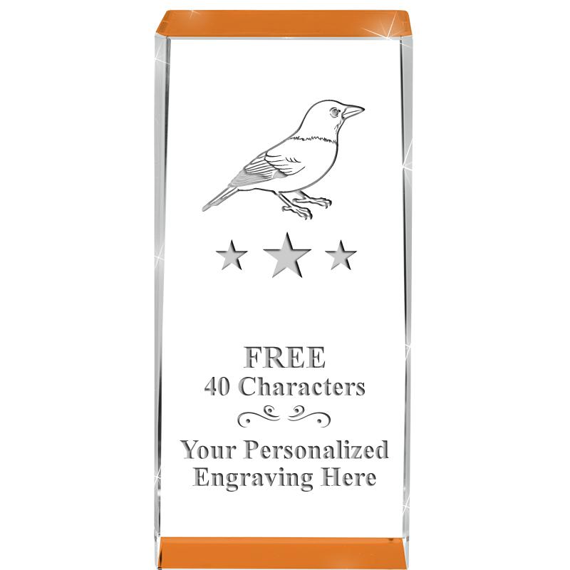 4.5" SPOTLIGHT ORANGE CRYSTAL